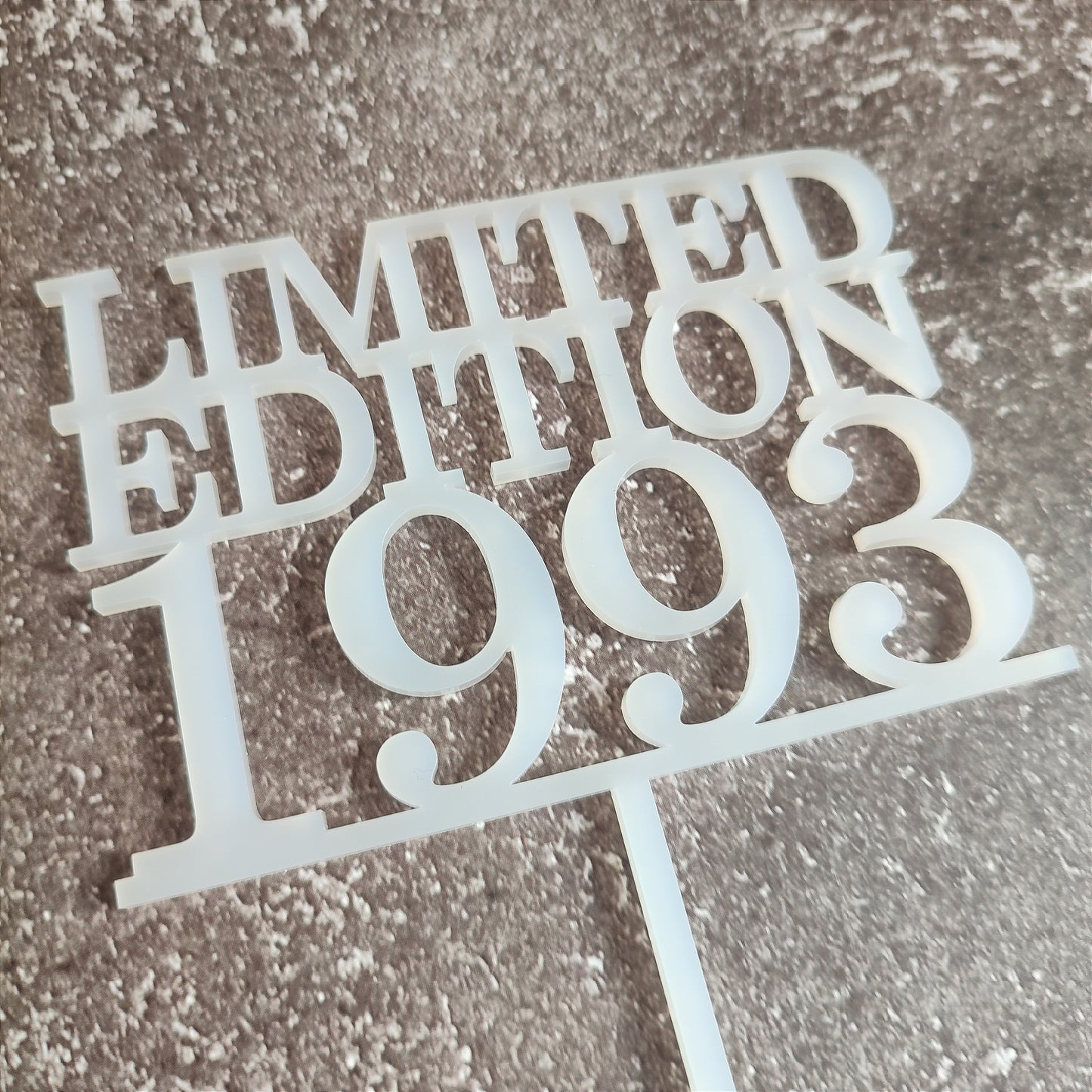Topper acrílico "Limited Edition 1993"
