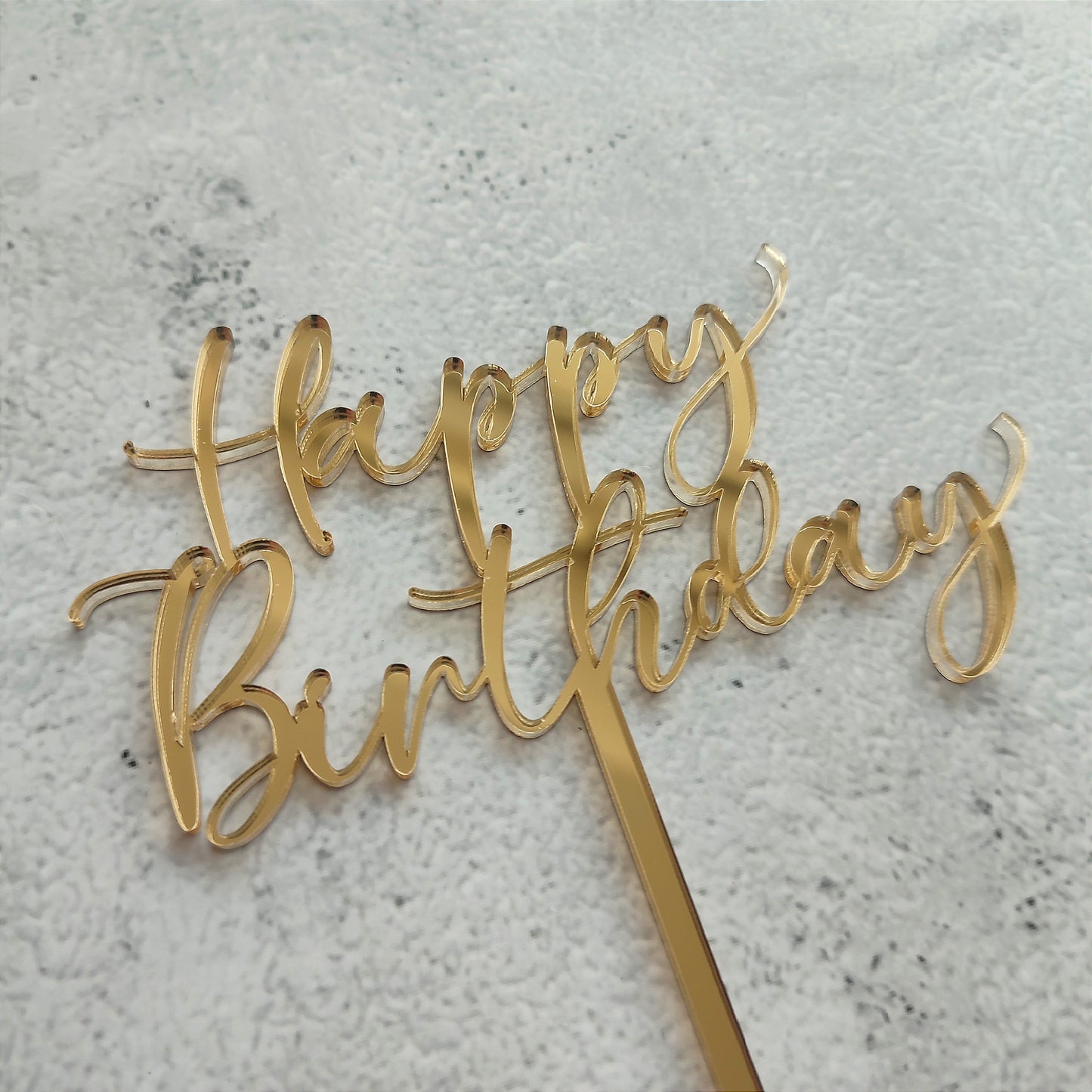 Topper acrílico Happy Birthday