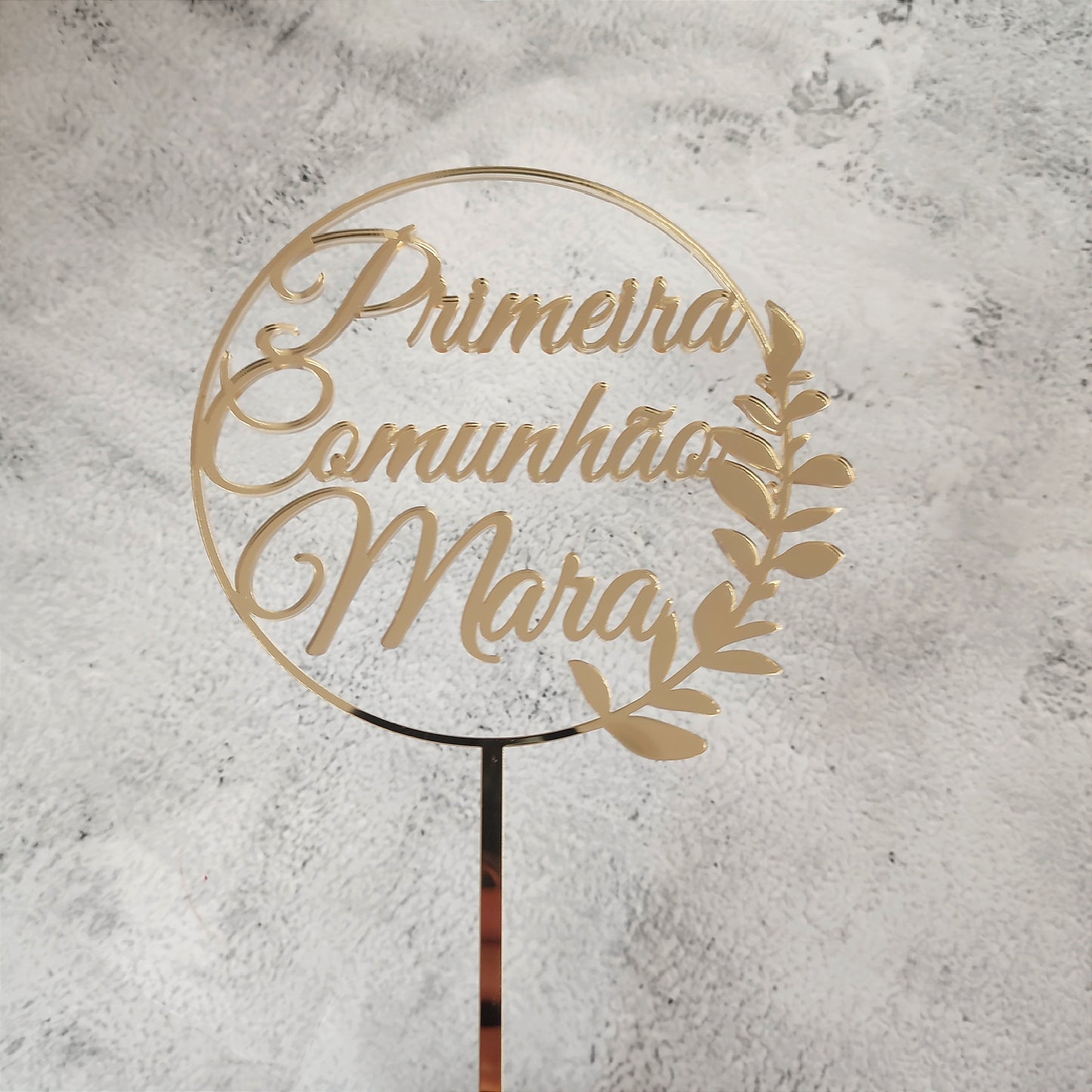 Topper acrílico Primeira Comunhão personalizado