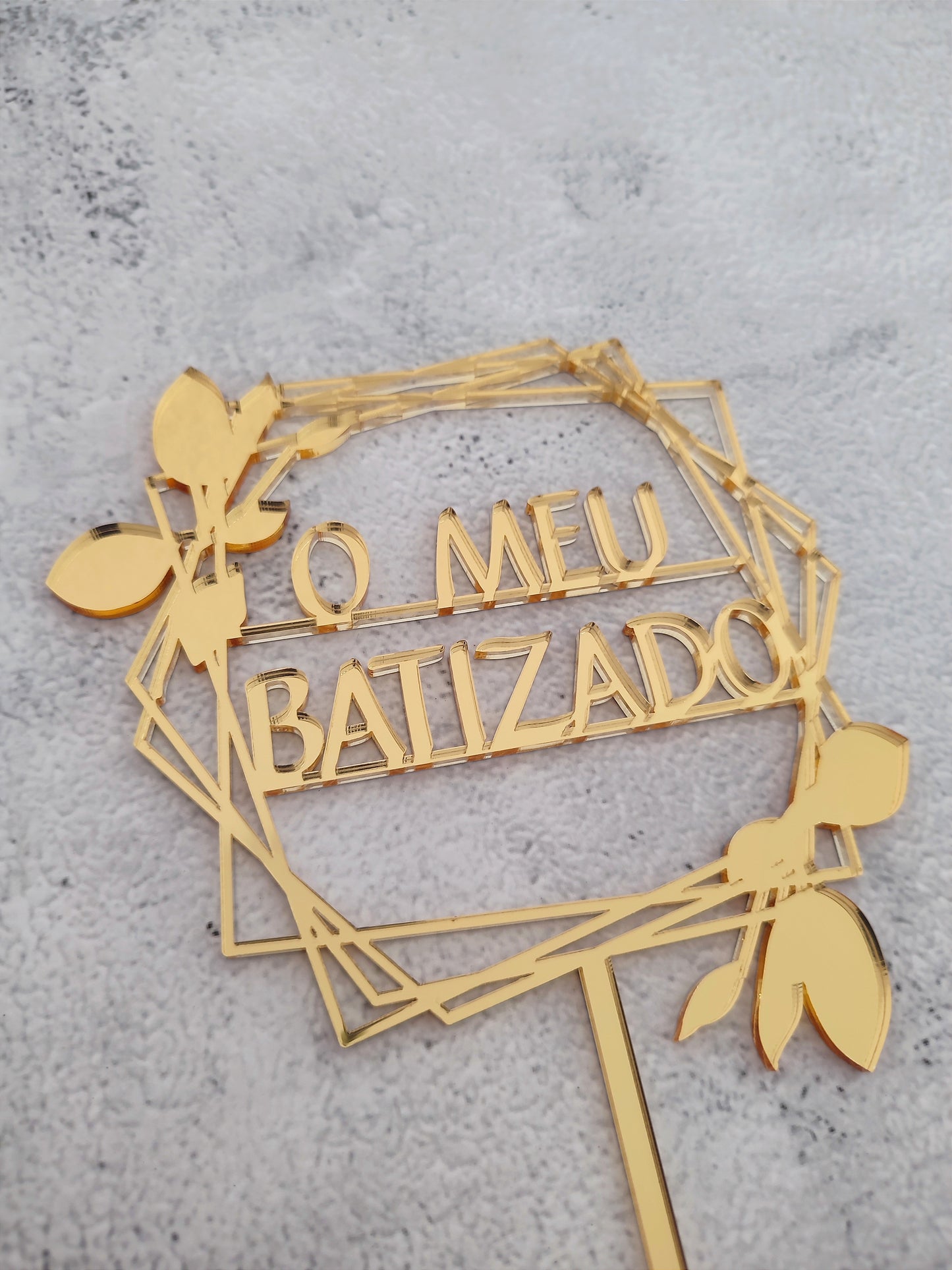 Topper acrílico O meu Batizado