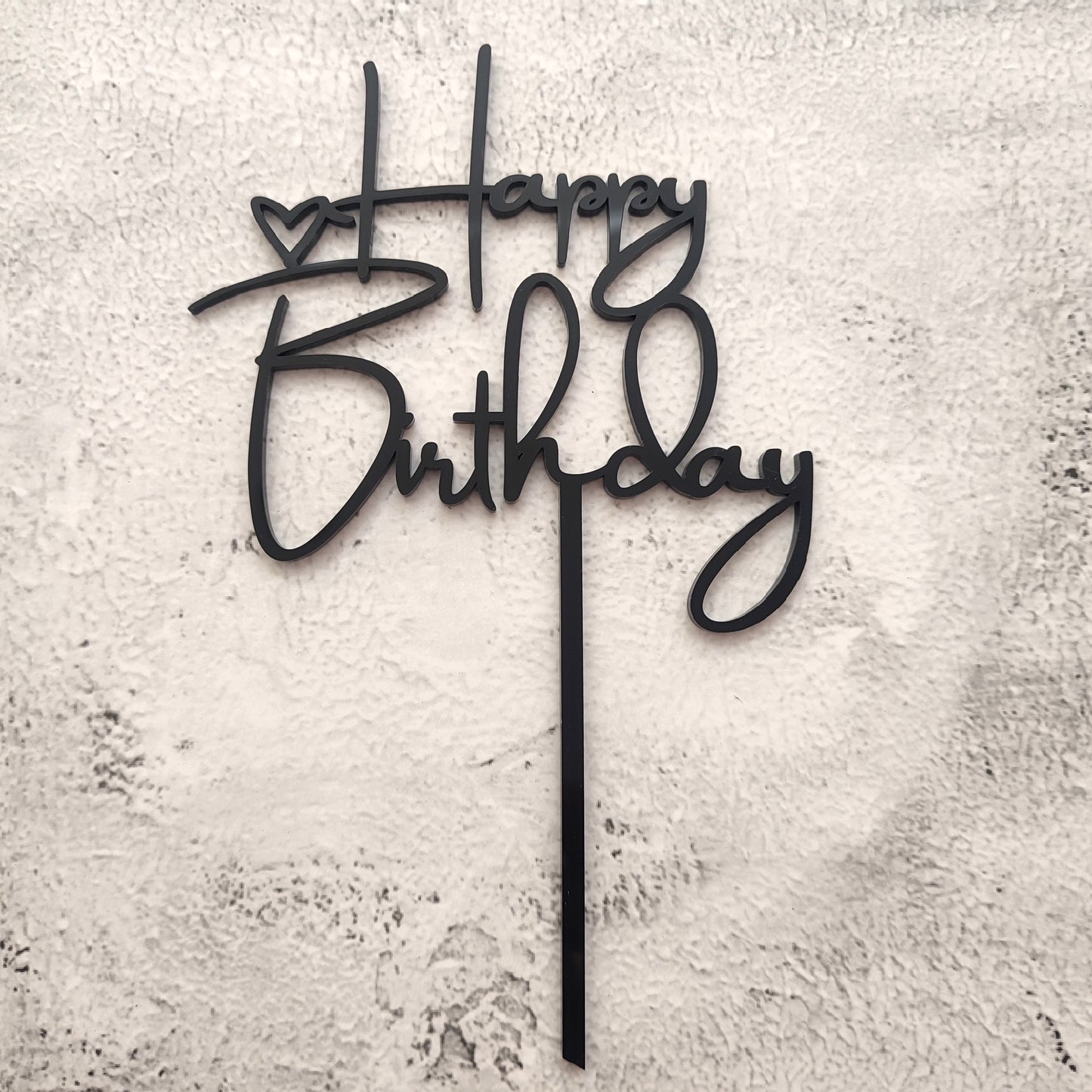 Topper acrílico Happy Birthday