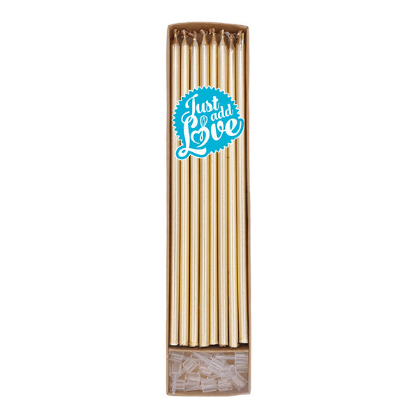 Velas 18 cm Douradas