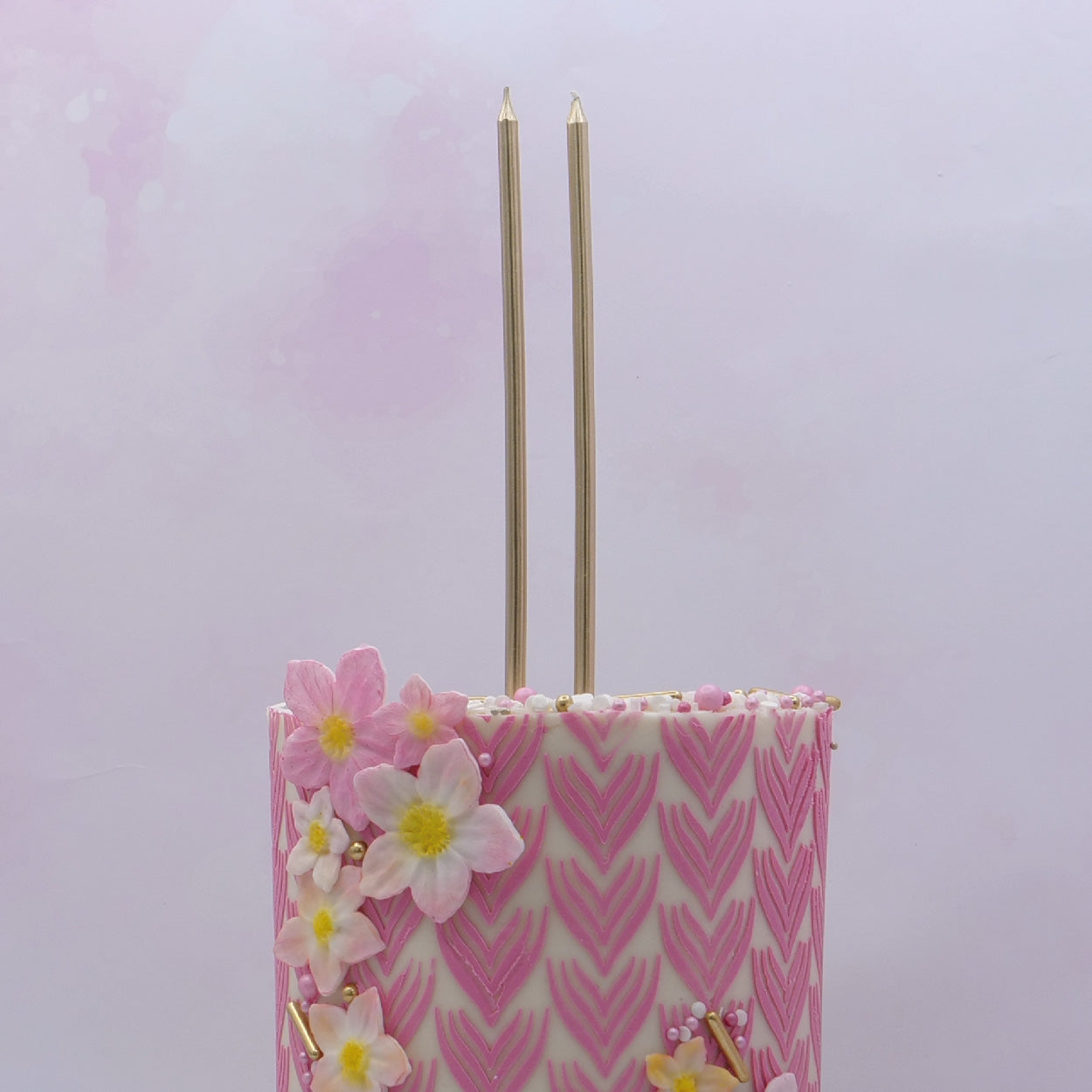 Velas 18 cm Douradas