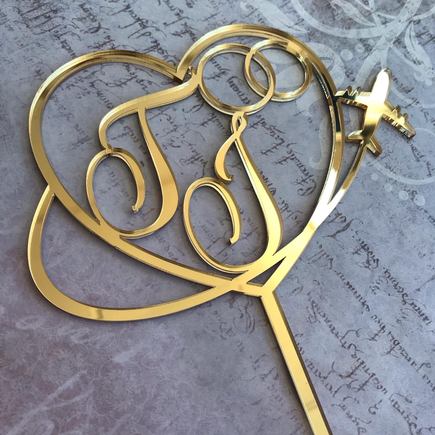 Topper de casamento "Viagens"