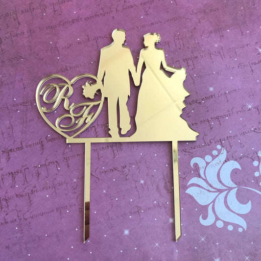 Topper de casamento silhuetas