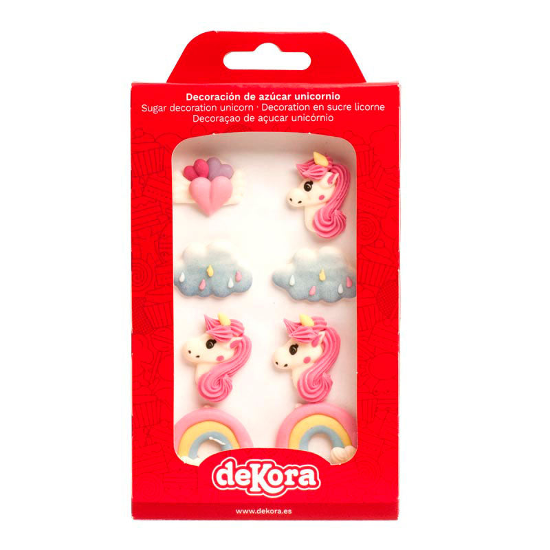Decoração em açúcar Unicórnios DeKora