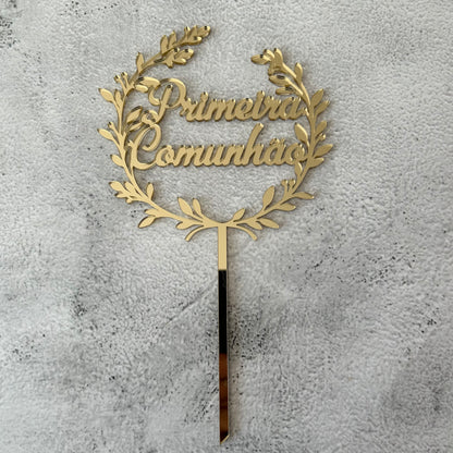 Topper acrílico Primeira Comunhão