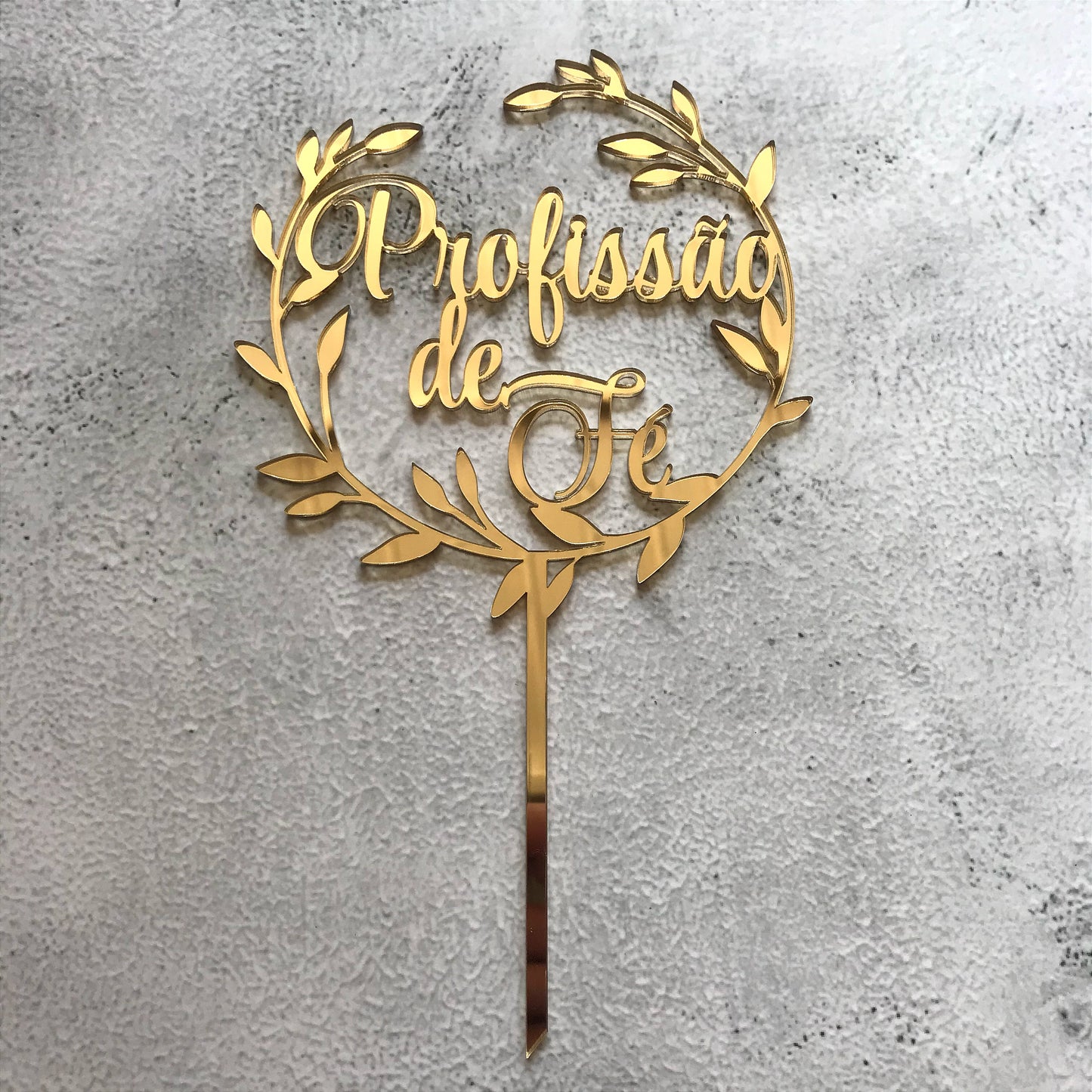 Topper acrílico Profissão de Fé