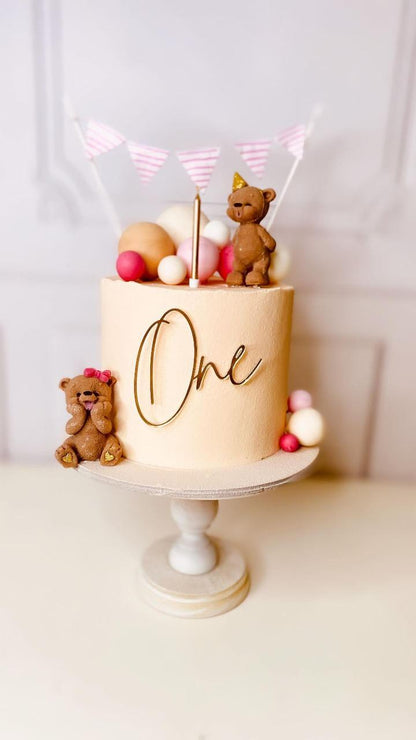 Topper acrílico "One" frontal