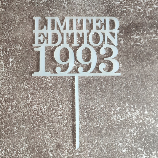 Topper acrílico "Limited Edition 1993"