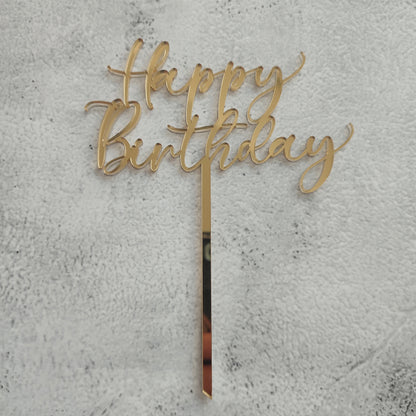 Topper acrílico Happy Birthday