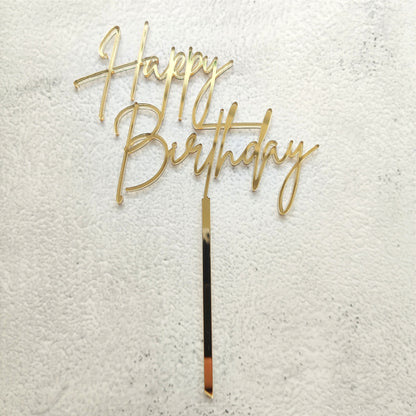 Topper acrílico Happy Birthday