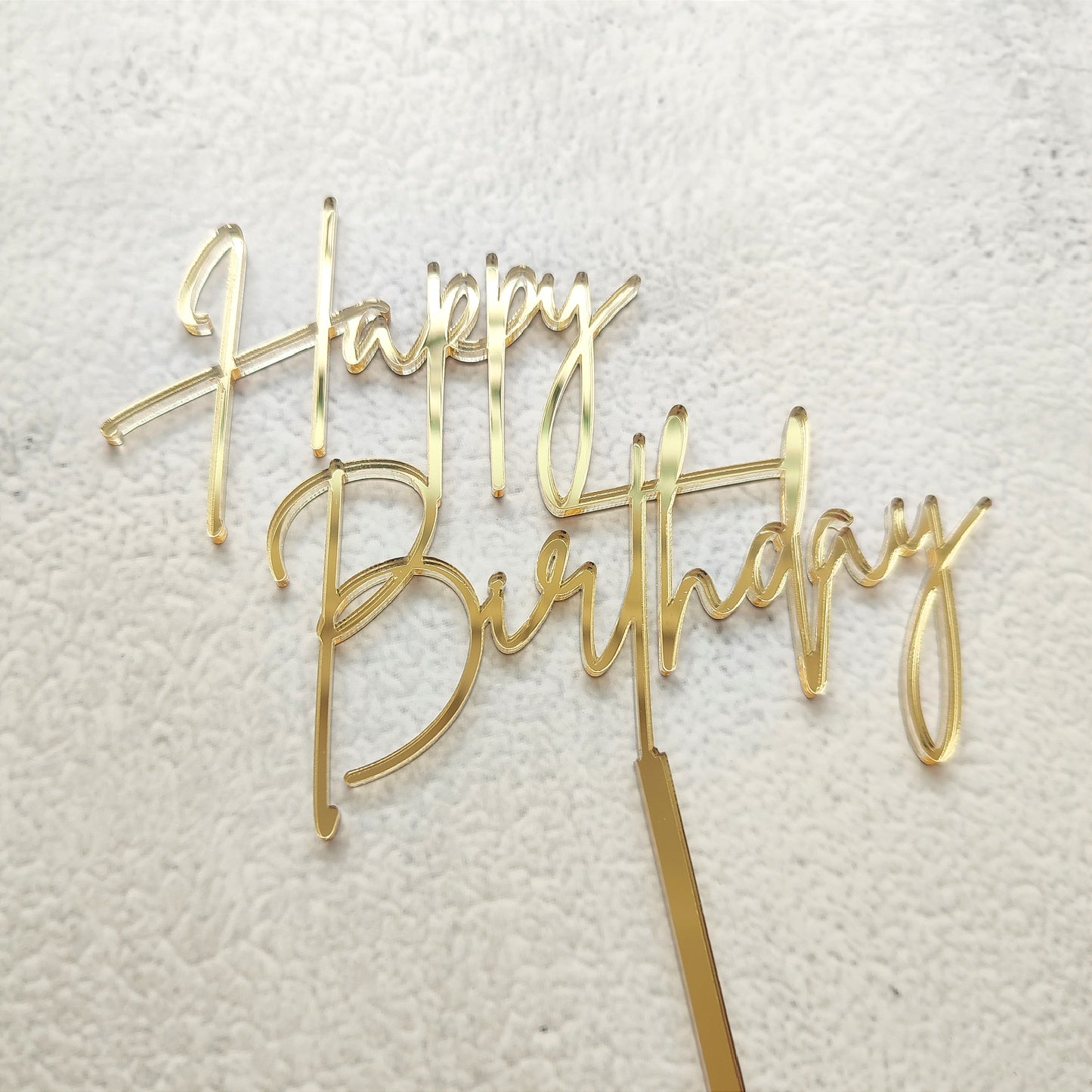Topper acrílico Happy Birthday