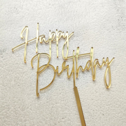 Topper acrílico Happy Birthday