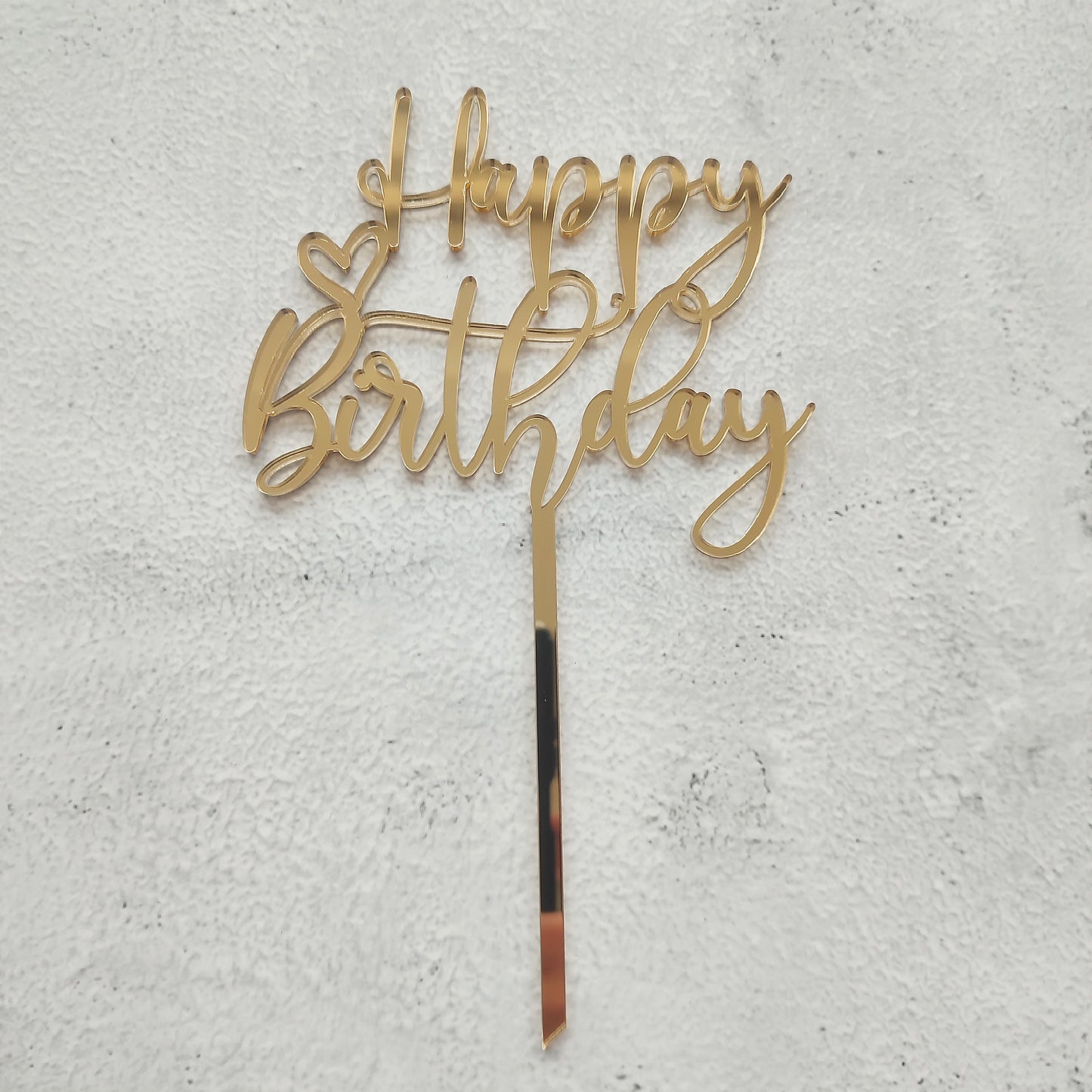 Topper acrílico Happy Birthday