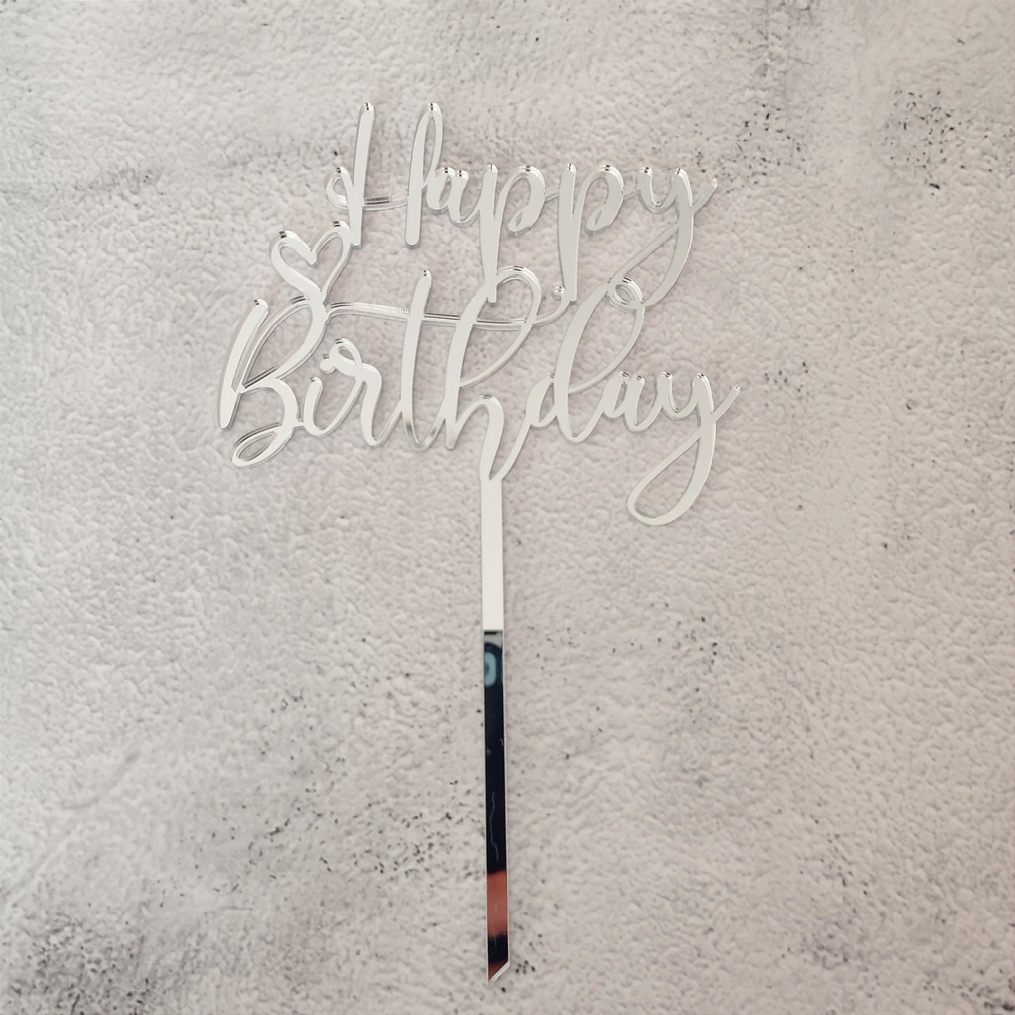 Topper acrílico Happy Birthday