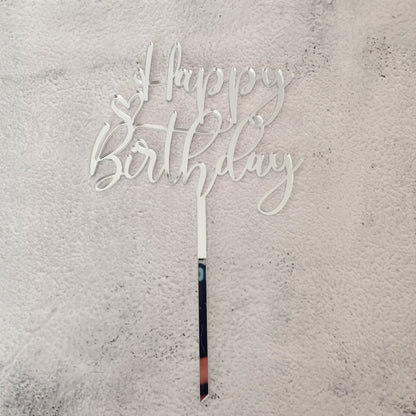 Topper acrílico Happy Birthday