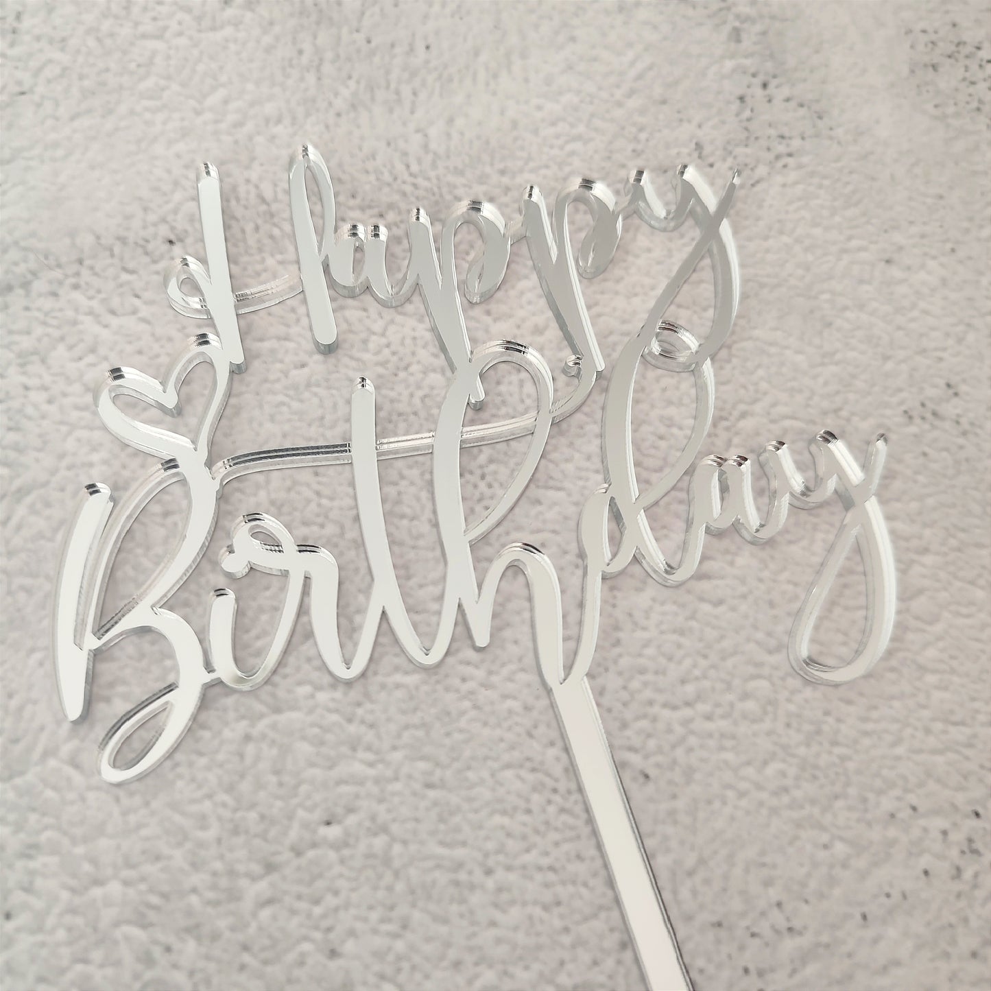 Topper acrílico Happy Birthday