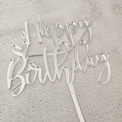 Topper acrílico Happy Birthday