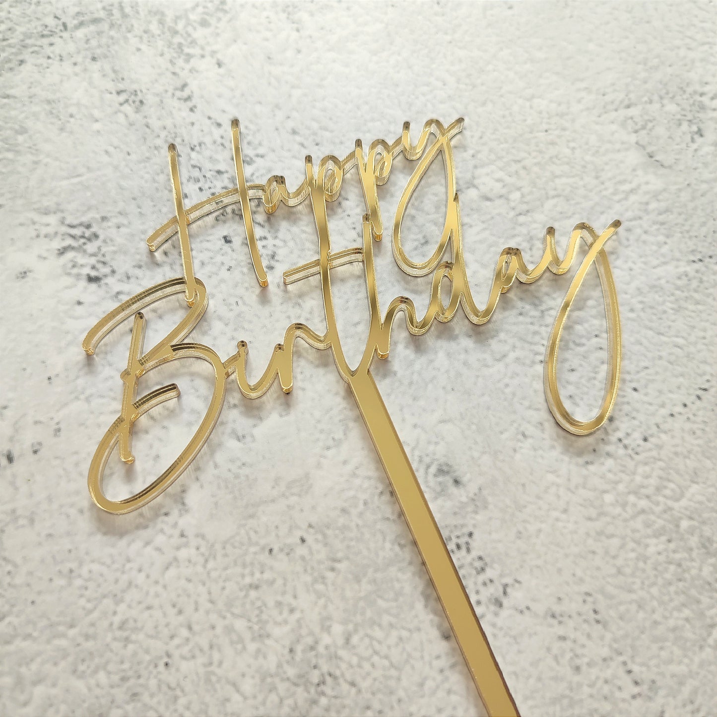 Topper acrílico Happy Birthday