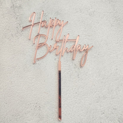 Topper acrílico Happy Birthday