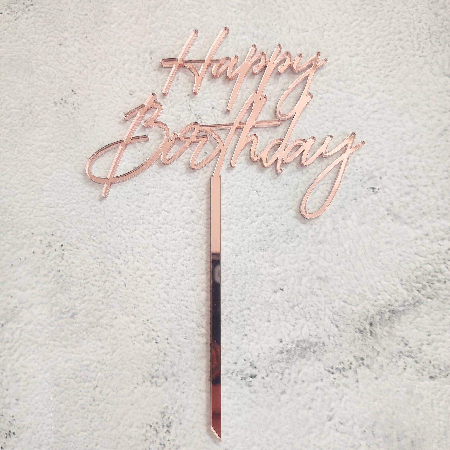 Topper acrílico Happy Birthday
