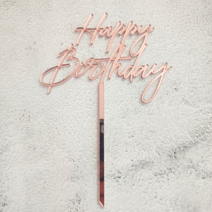 Topper acrílico Happy Birthday