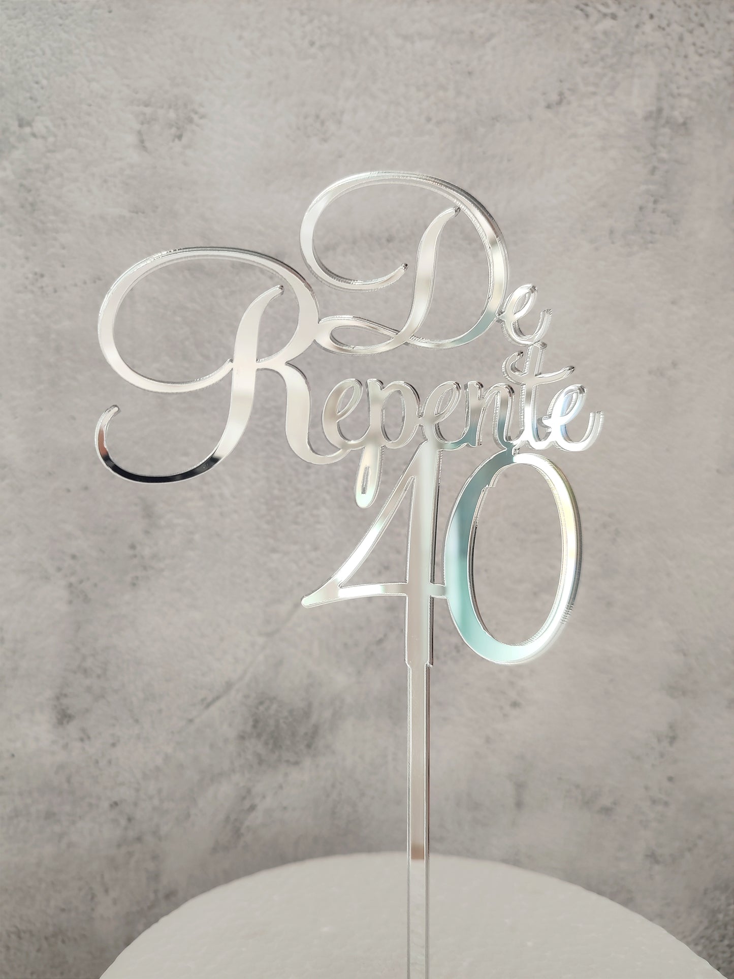 Topper acrílico "De repente 30"
