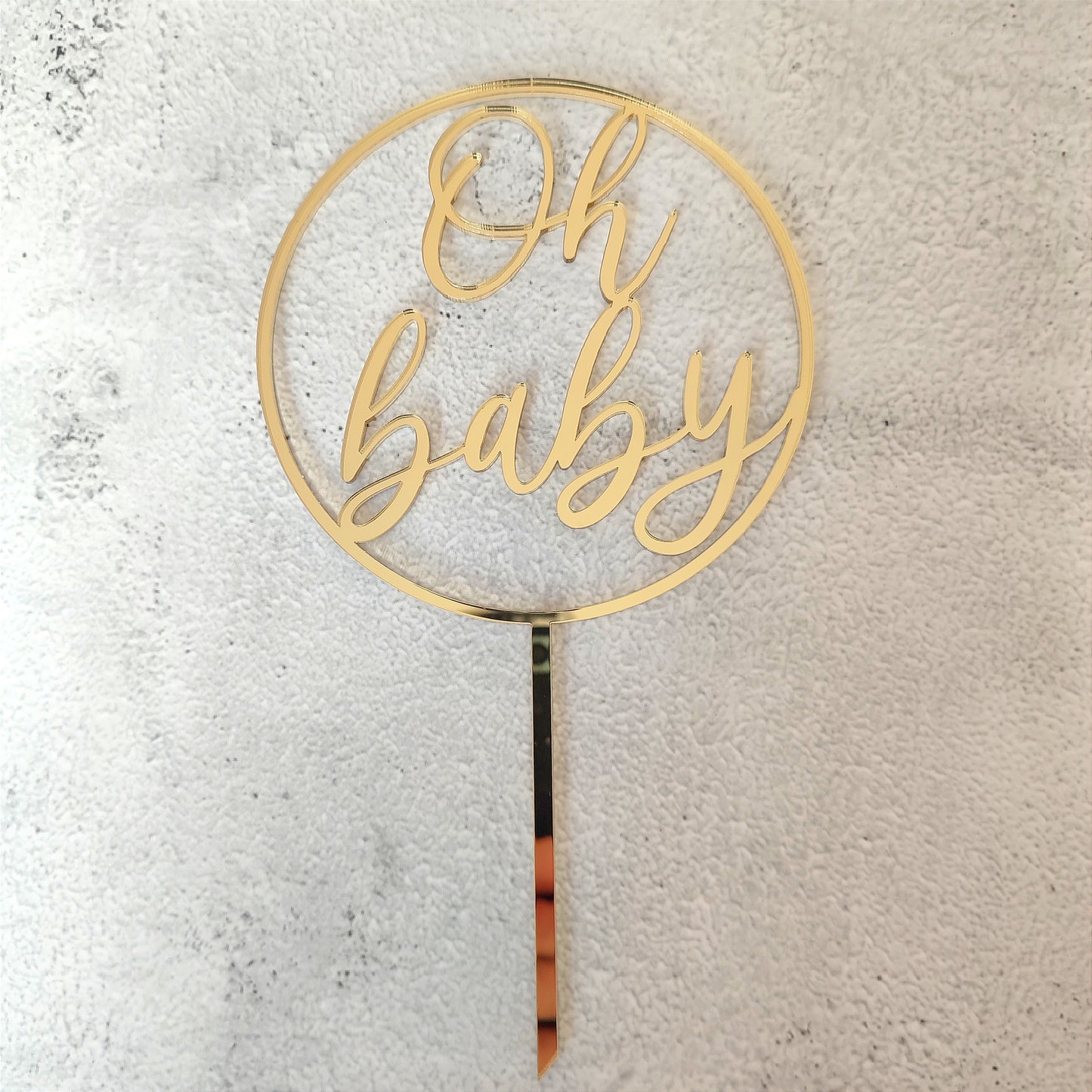Topper acrílico "Oh baby"
