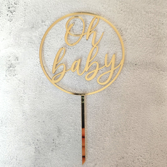 Topper acrílico "Oh baby"