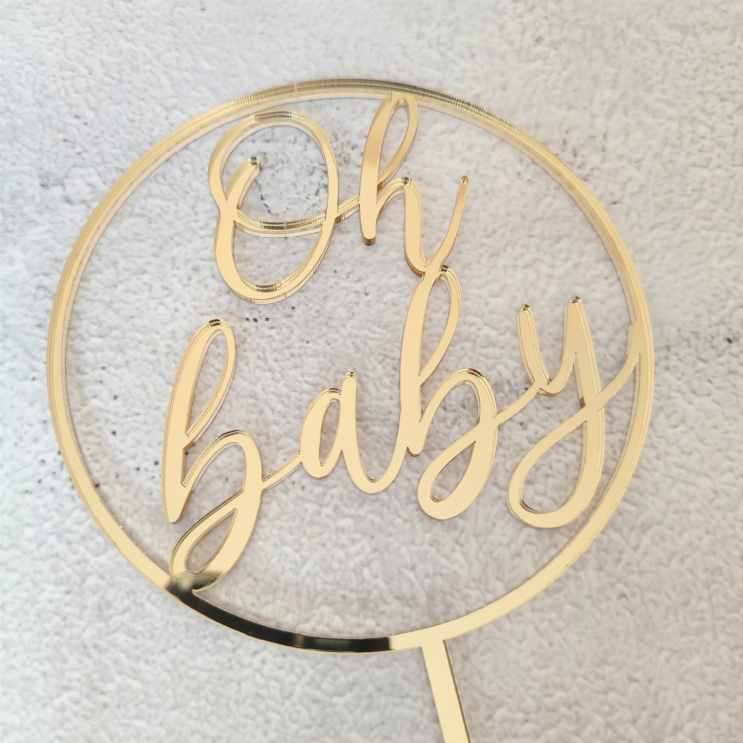 Topper acrílico "Oh baby"