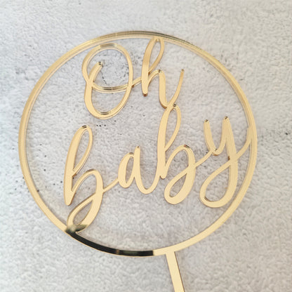 Topper acrílico "Oh baby"
