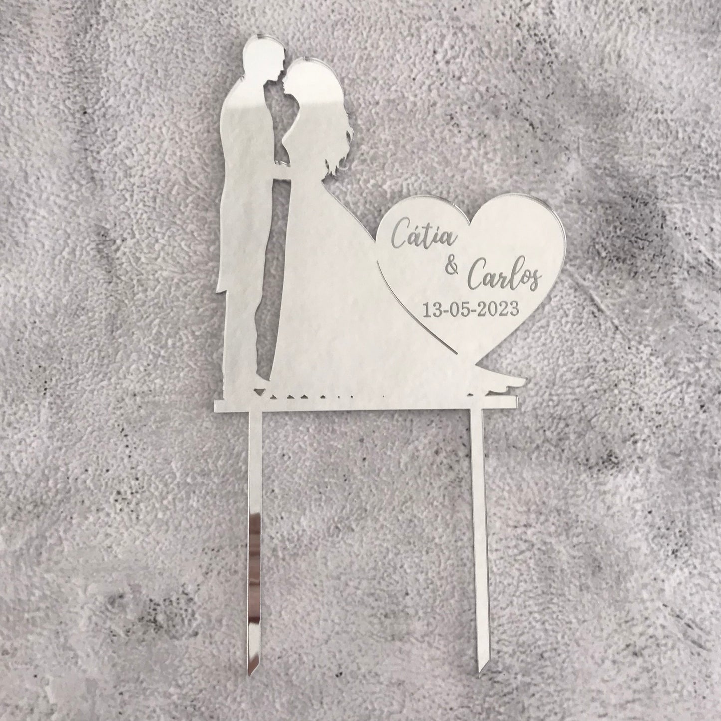 Topper de casamento silhuetas