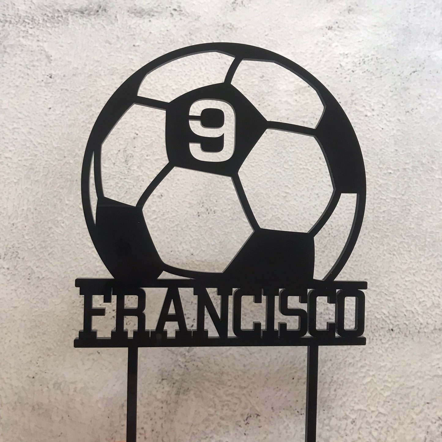 Topper acrílico Futebol n. 4