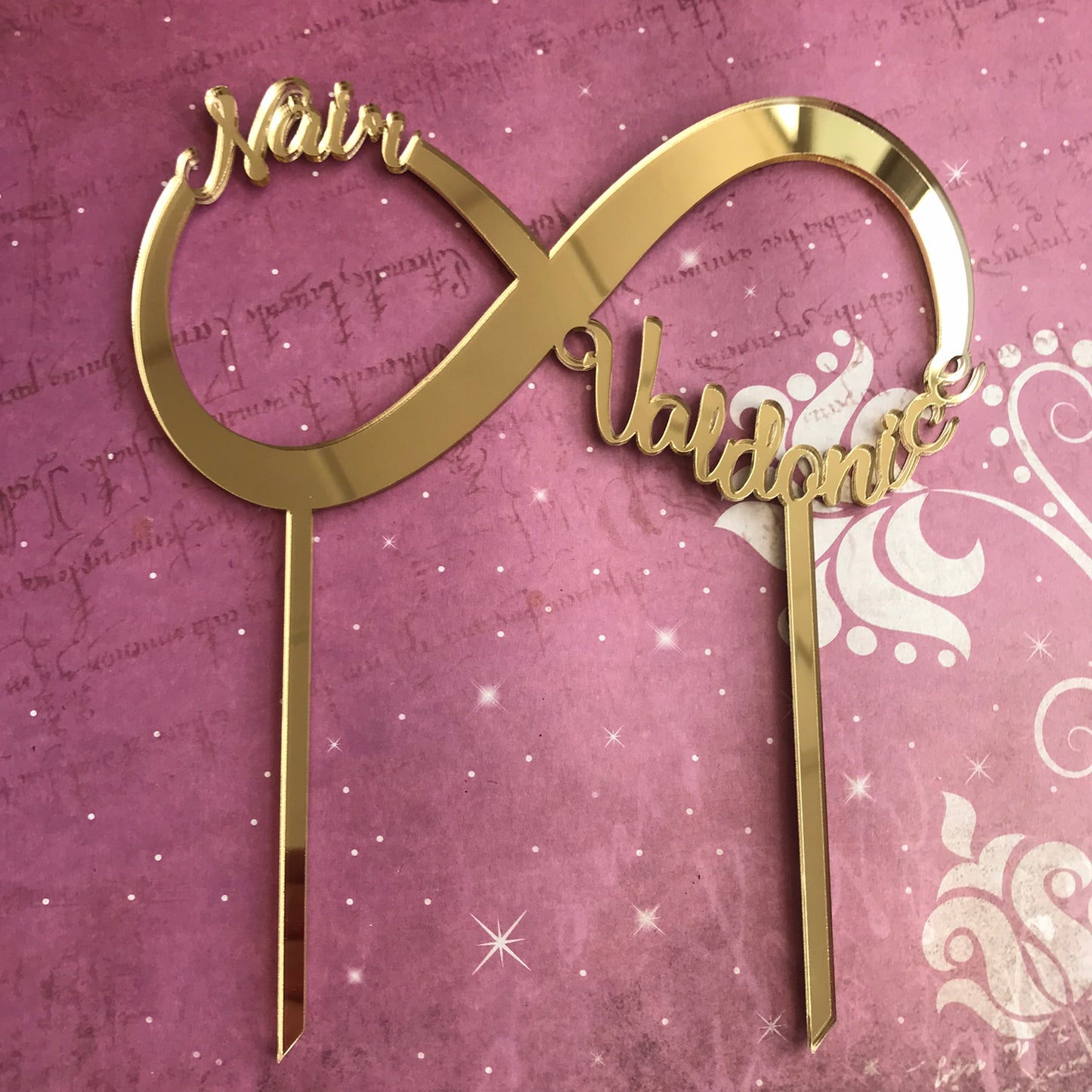 Topper de casamento Infinito