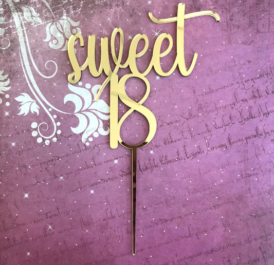 Topper acrílico Sweet 18