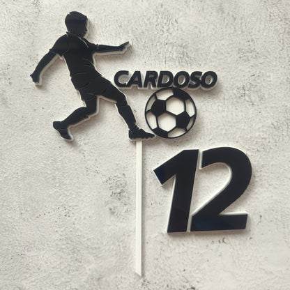 Topper acrílico Jogador de futebol n.6
