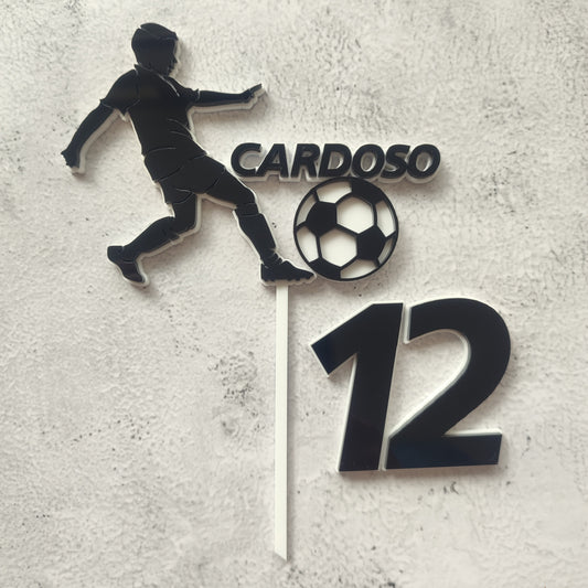 Topper acrílico Jogador de futebol n.6