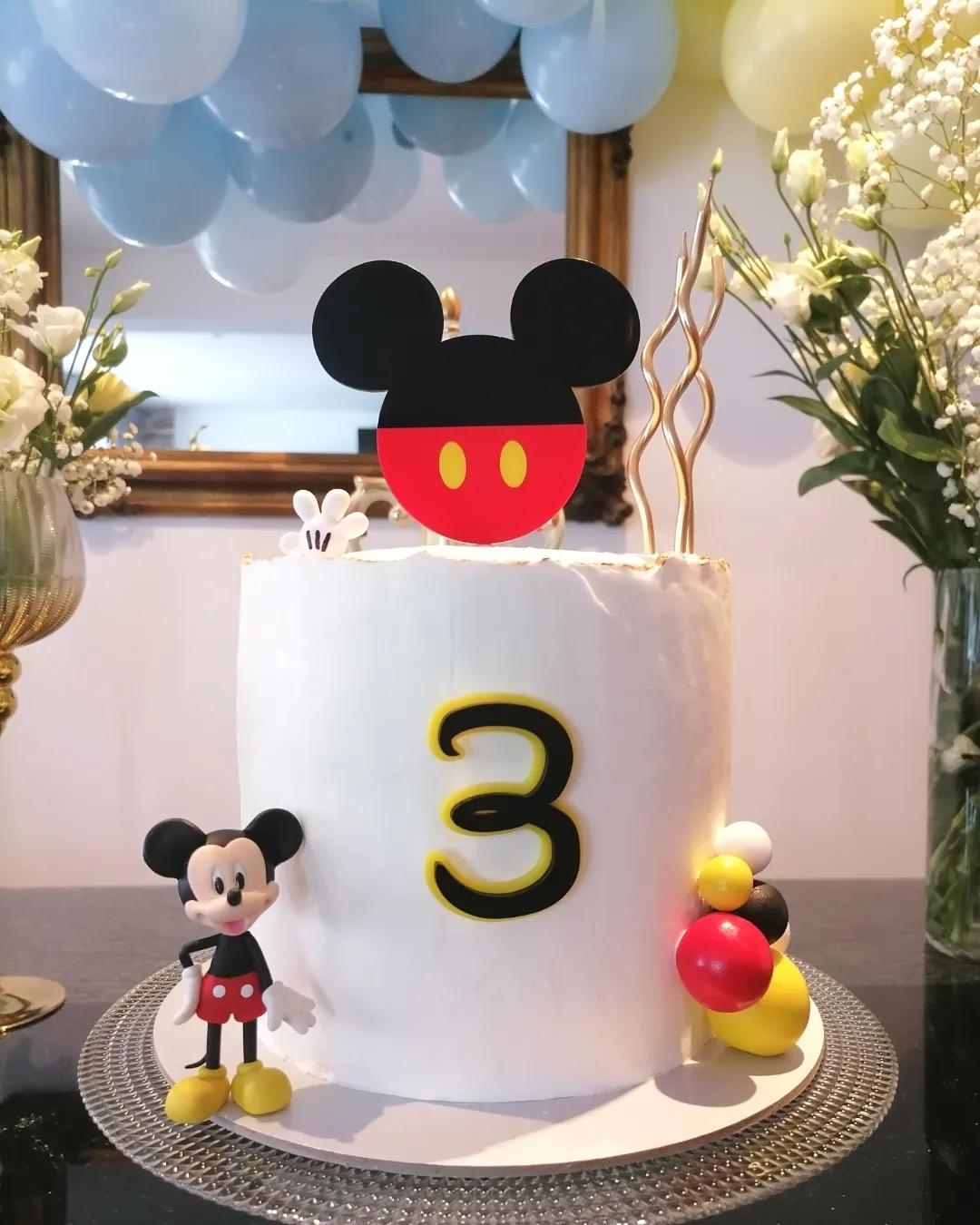 Topper Mickey Mouse com número